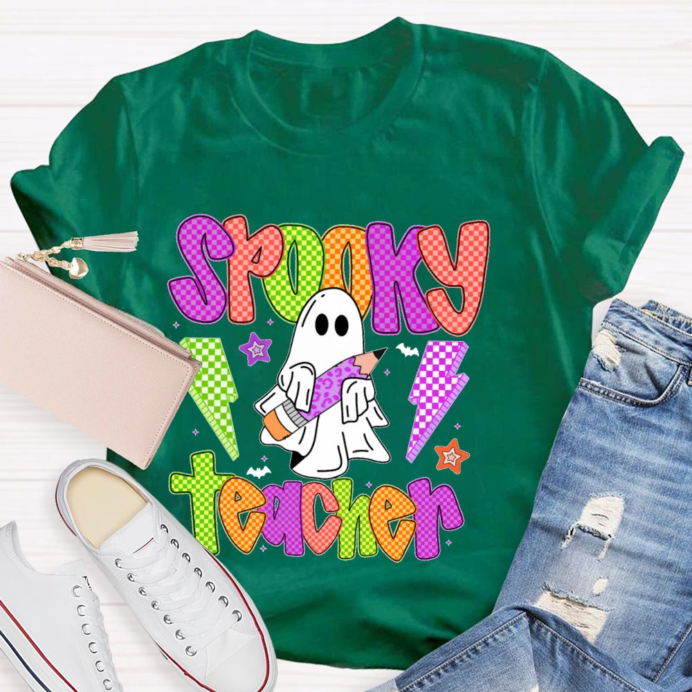 Spooky Teacher Halloween Funny T-shirt