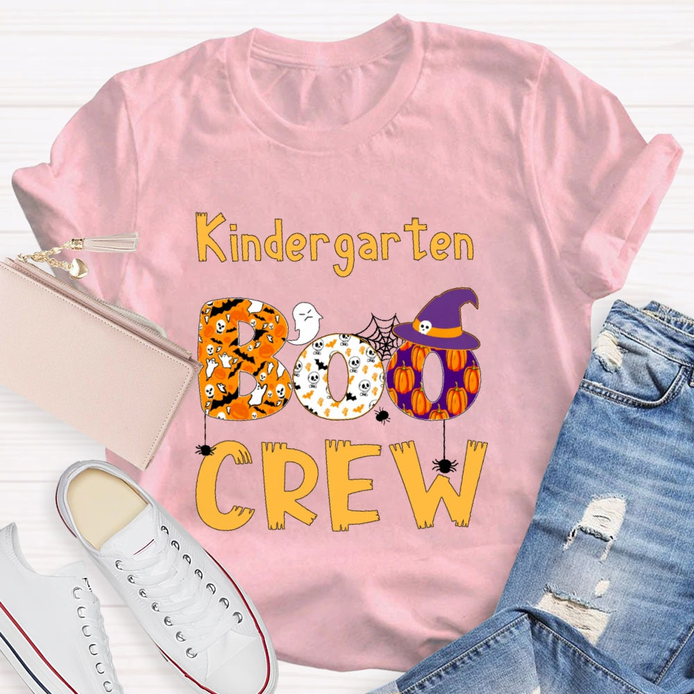Personalized Grade Kindergarten Crew Halloween T-shirt