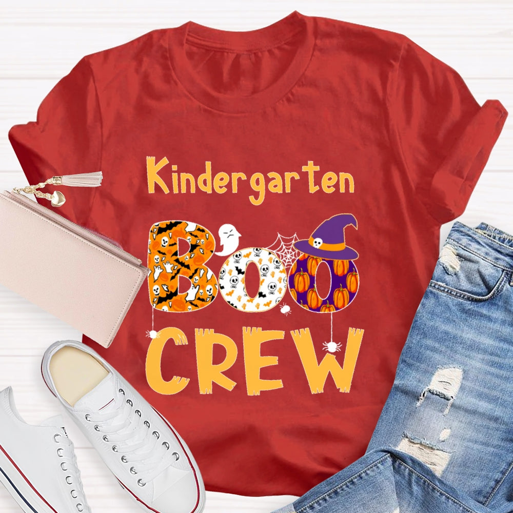 Personalized Grade Kindergarten Crew Halloween T-shirt