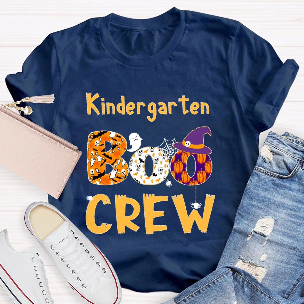 Personalized Grade Kindergarten Crew Halloween T-shirt