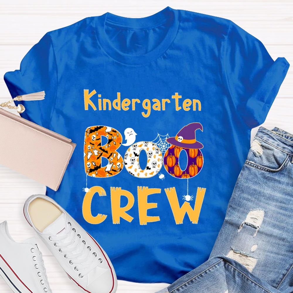 Personalized Grade Kindergarten Crew Halloween T-shirt