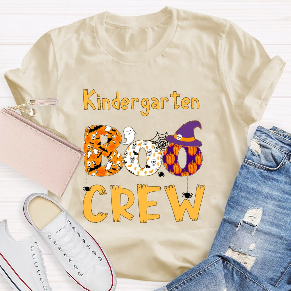 Personalized Grade Kindergarten Crew Halloween T-shirt