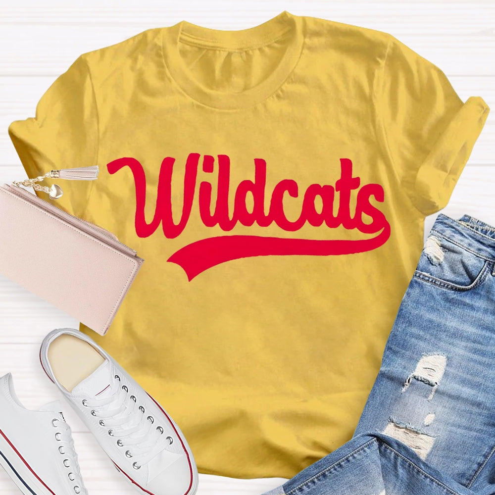 Personalized School Mascot Wildcats Custom Mascot T-shirt
