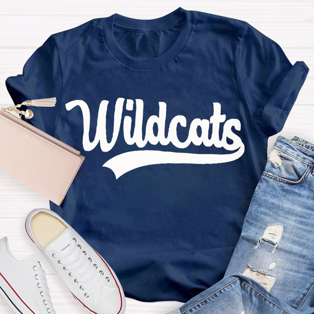 Personalized School Mascot Wildcats Custom Mascot T-shirt