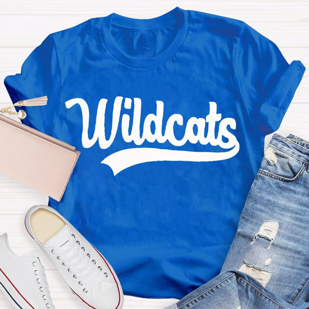 Personalized School Mascot Wildcats Custom Mascot T-shirt