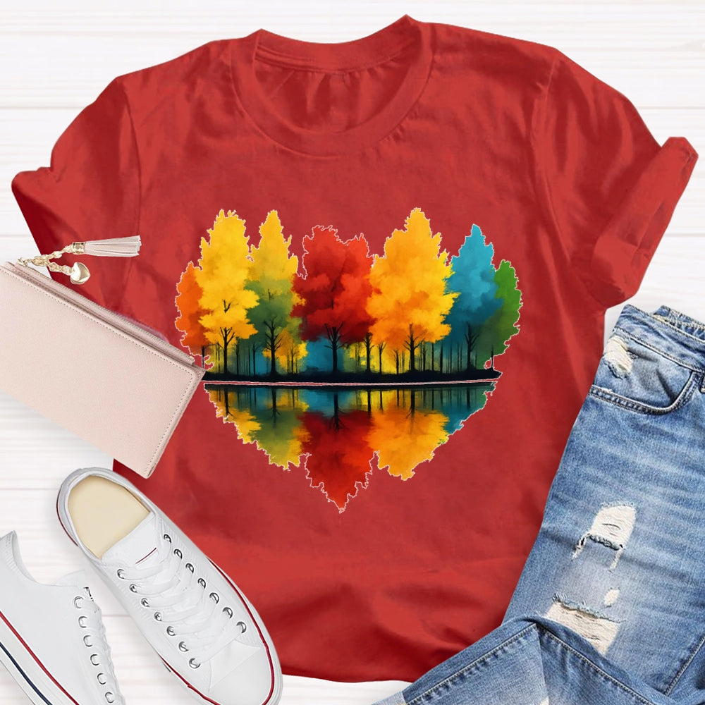 Love Maple Tree Autumn Funny T-shirt