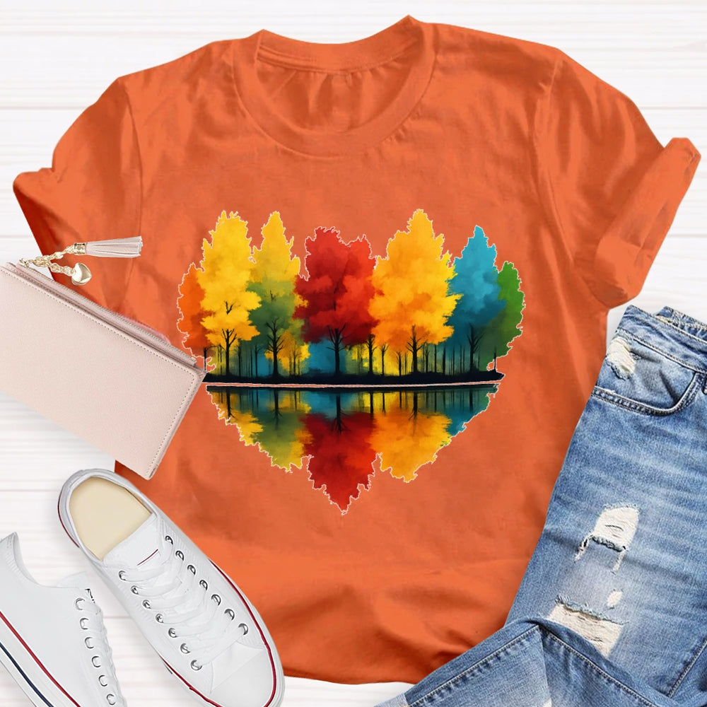 Love Maple Tree Autumn Funny T-shirt