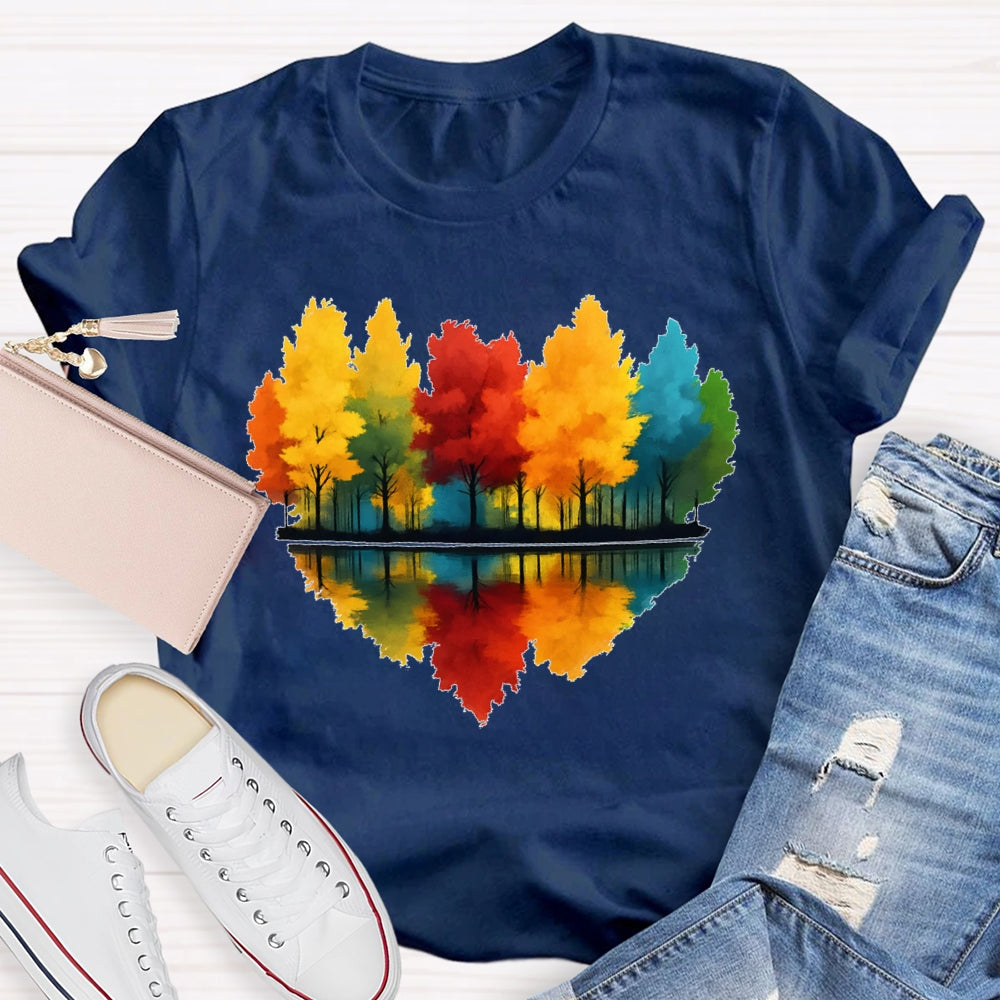 Love Maple Tree Autumn Funny T-shirt