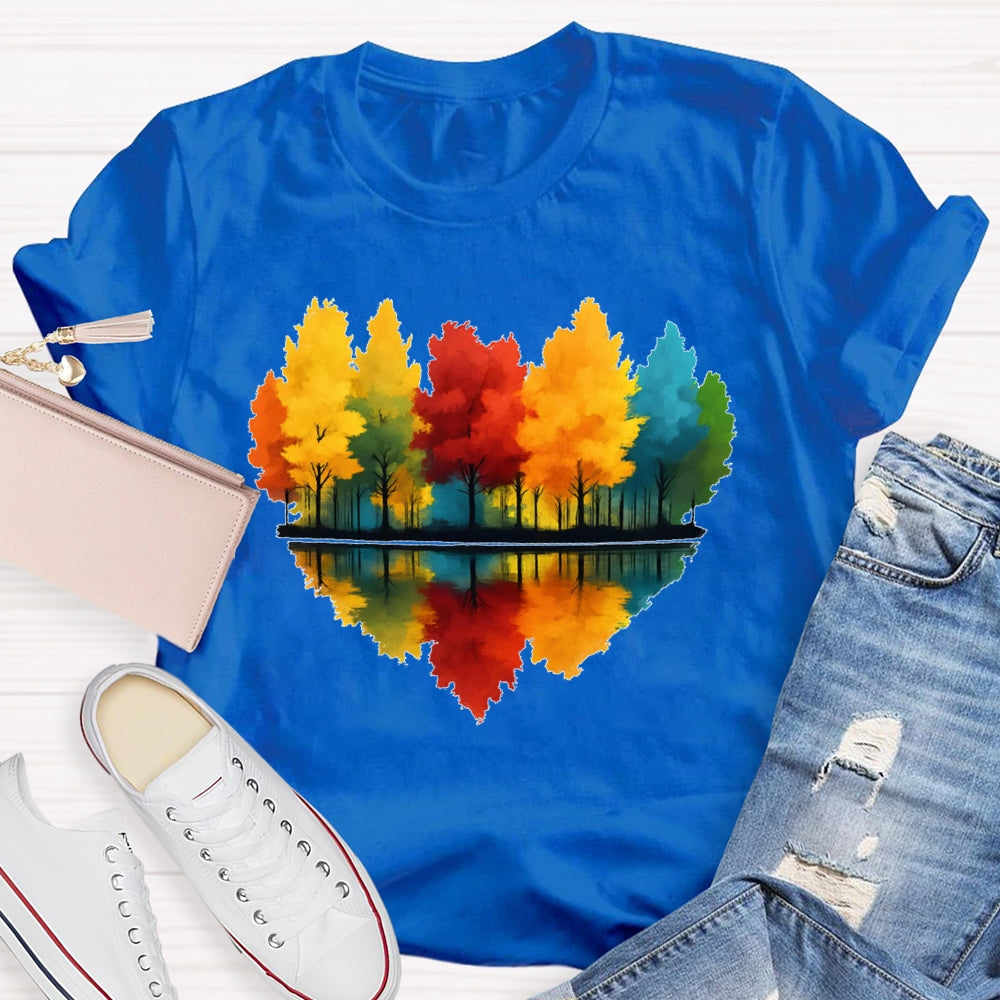 Love Maple Tree Autumn Funny T-shirt