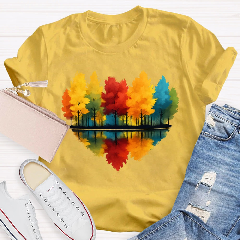 Love Maple Tree Autumn Funny T-shirt