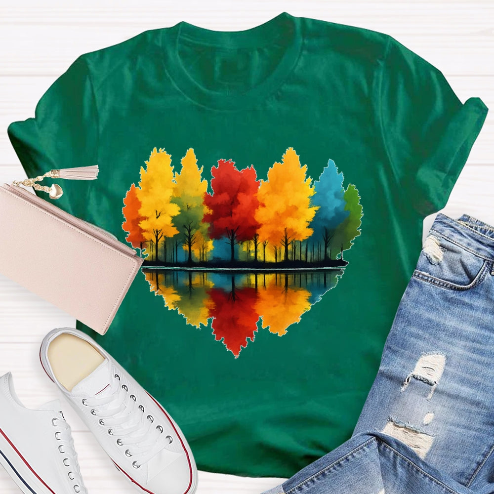 Love Maple Tree Autumn Funny T-shirt