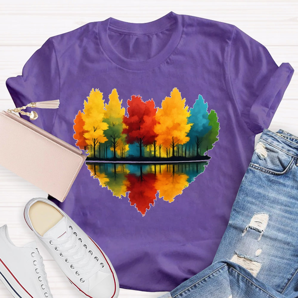 Love Maple Tree Autumn Funny T-shirt