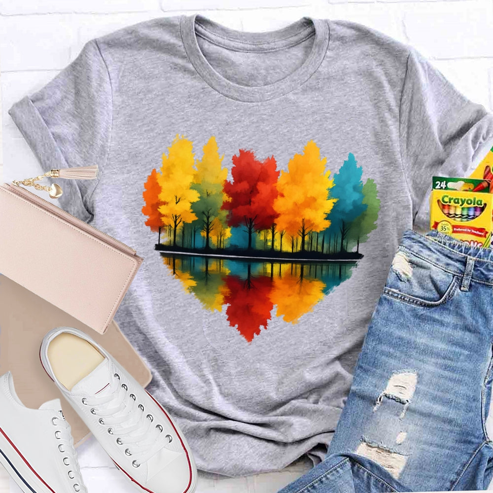 Love Maple Tree Autumn Funny T-shirt