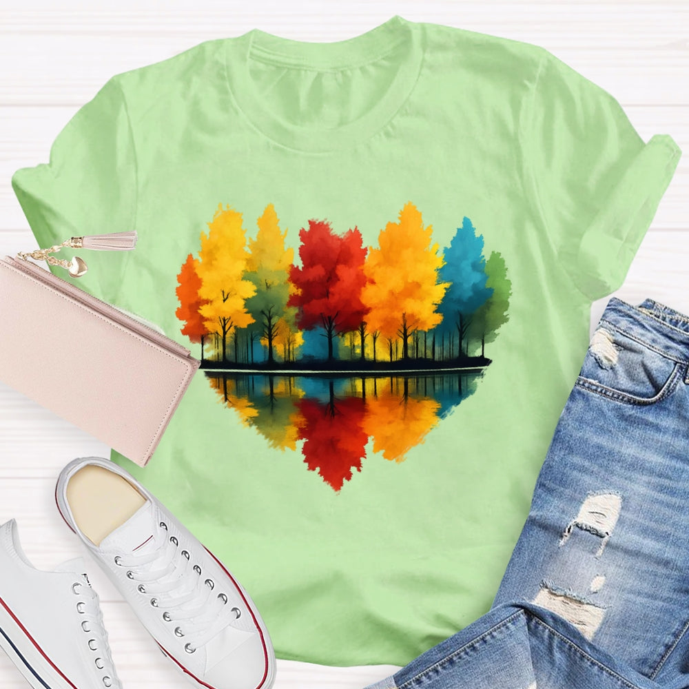 Love Maple Tree Autumn Funny T-shirt