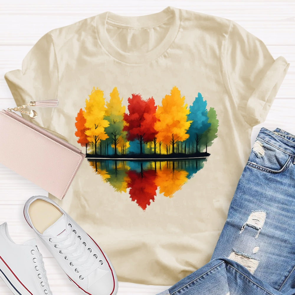 Love Maple Tree Autumn Funny T-shirt