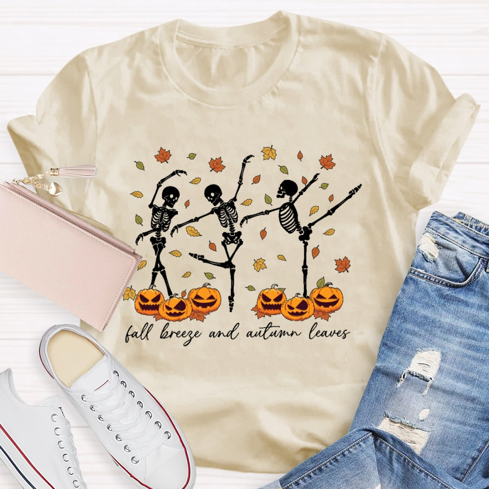 Fall Breeze And Autumn Leaves T-shirt