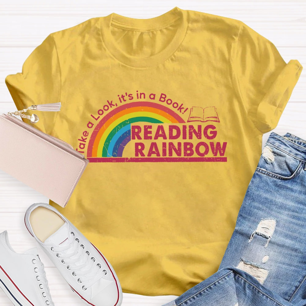 Take A Look It's In A Book Reading Rainbow T-shirt