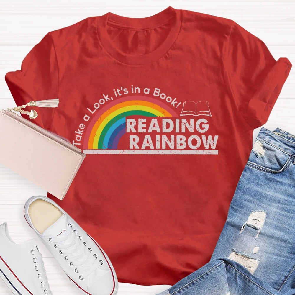 Take A Look It's In A Book Reading Rainbow T-shirt