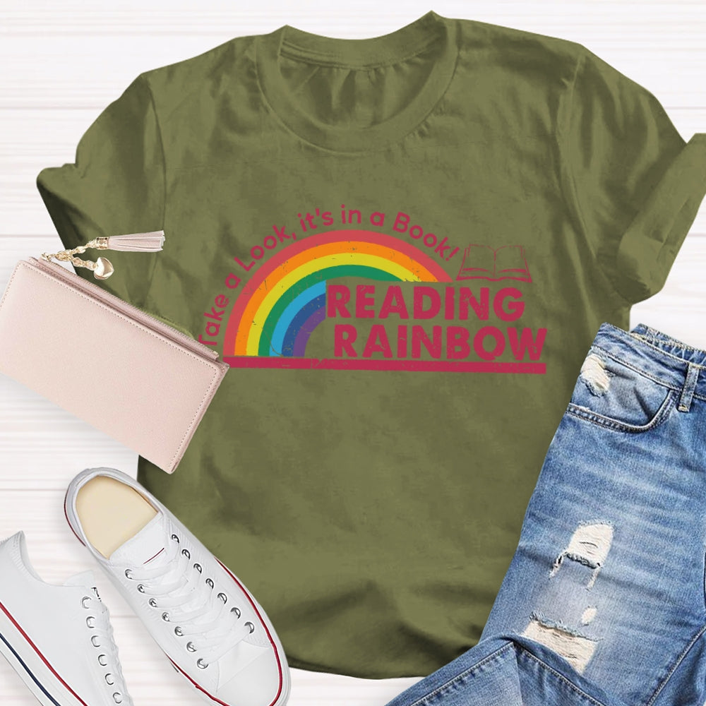 Take A Look It's In A Book Reading Rainbow T-shirt
