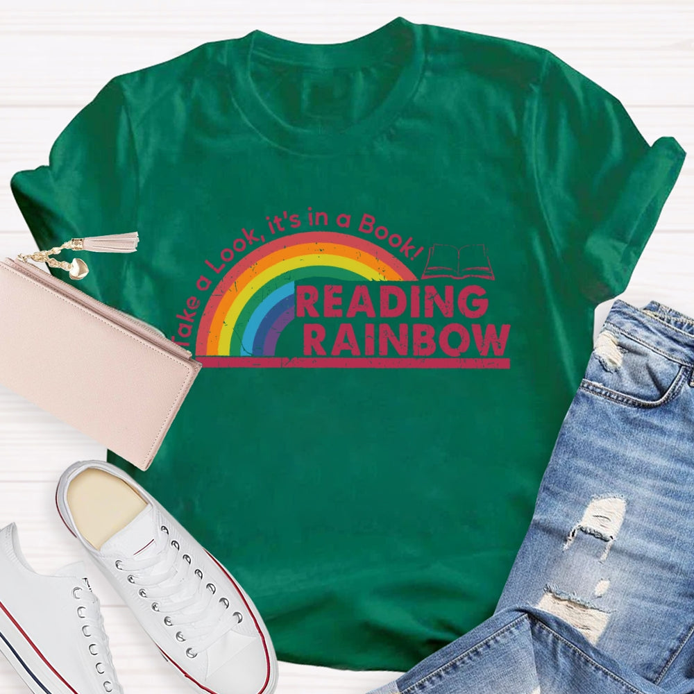 Take A Look It's In A Book Reading Rainbow T-shirt