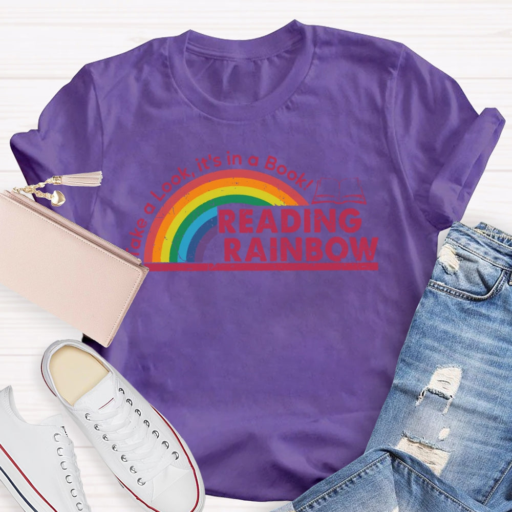 Take A Look It's In A Book Reading Rainbow T-shirt