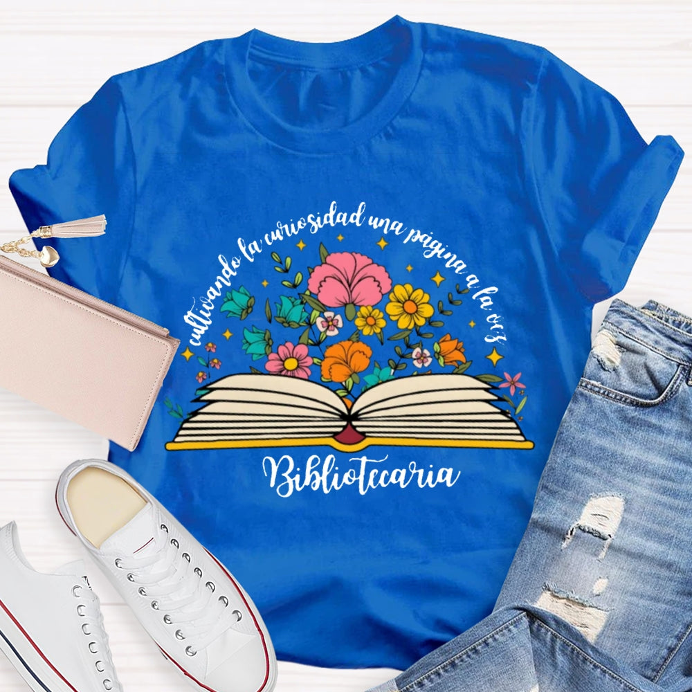 La Curiosidad De Los Ninos Es Infinita Bilingual Teacher T-shirt