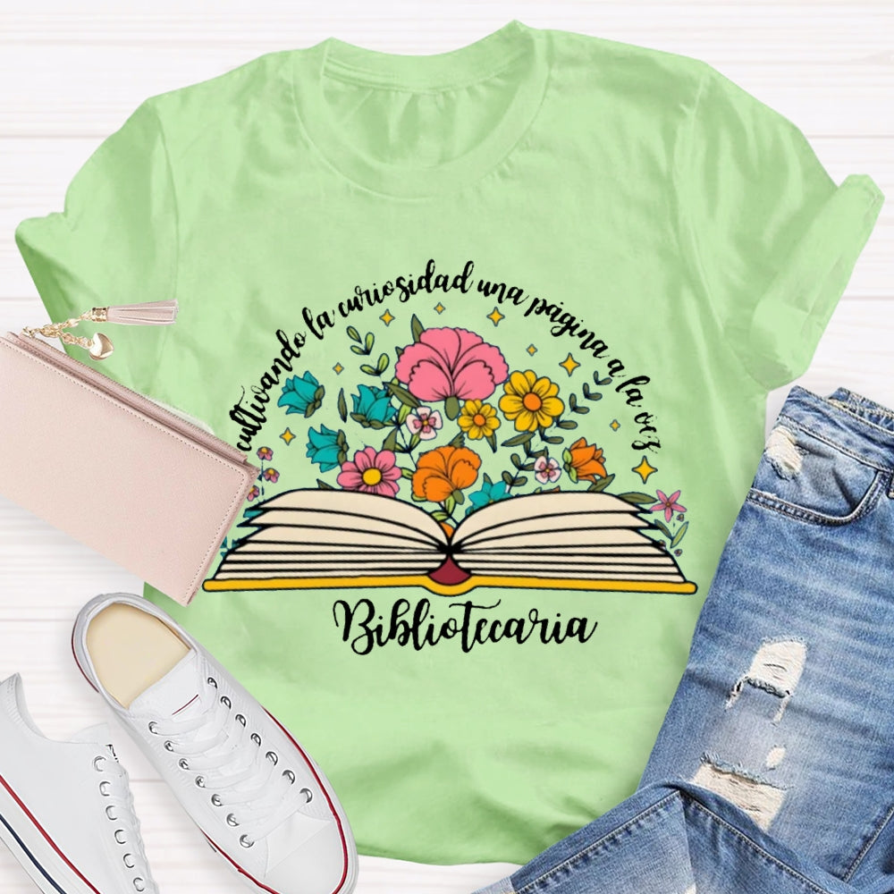 La Curiosidad De Los Ninos Es Infinita Bilingual Teacher T-shirt
