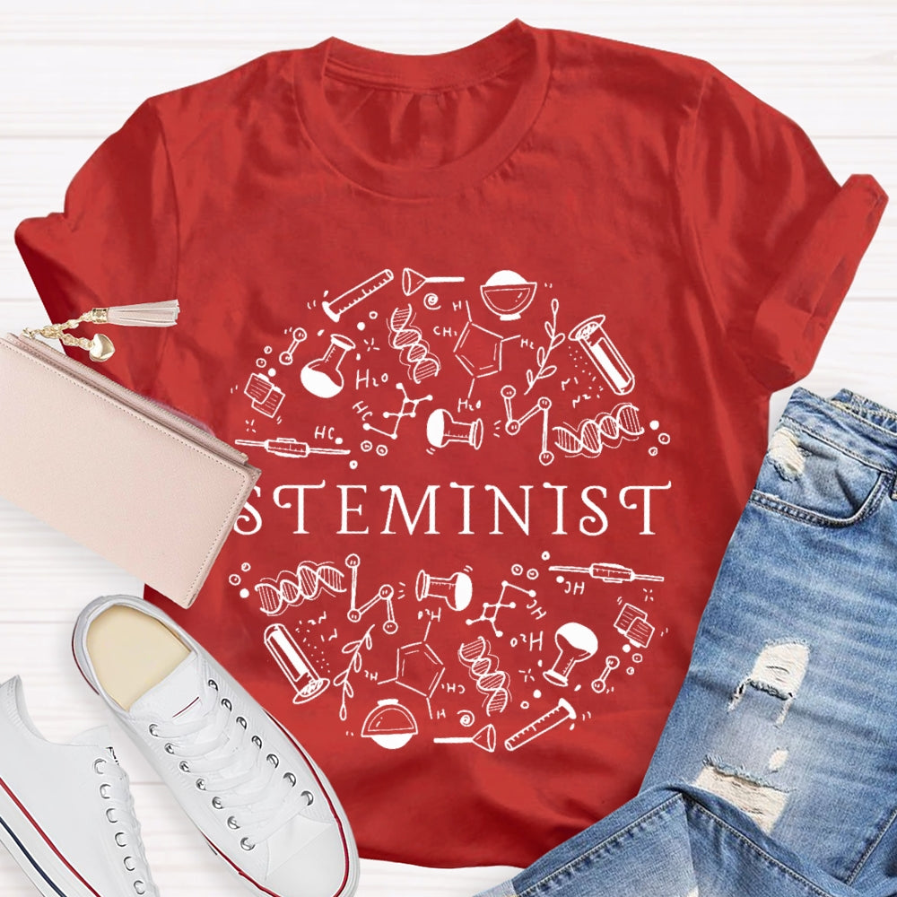 Steminist Science Funny T-shirt