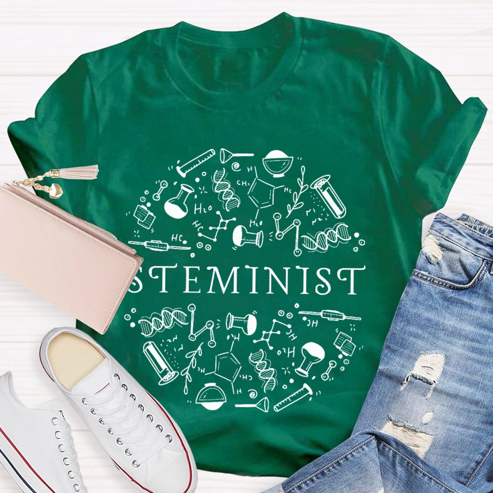 Steminist Science Funny T-shirt