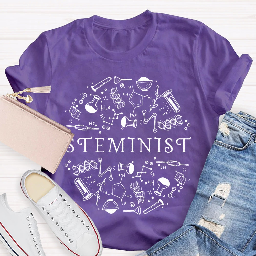 Steminist Science Funny T-shirt