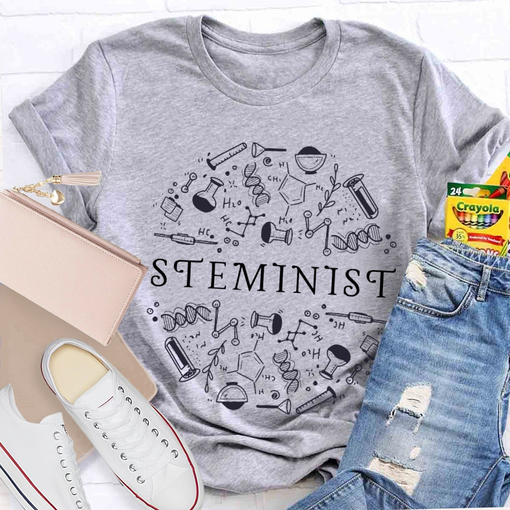 Steminist Science Funny T-shirt
