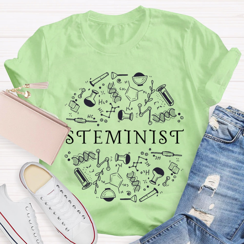 Steminist Science Funny T-shirt