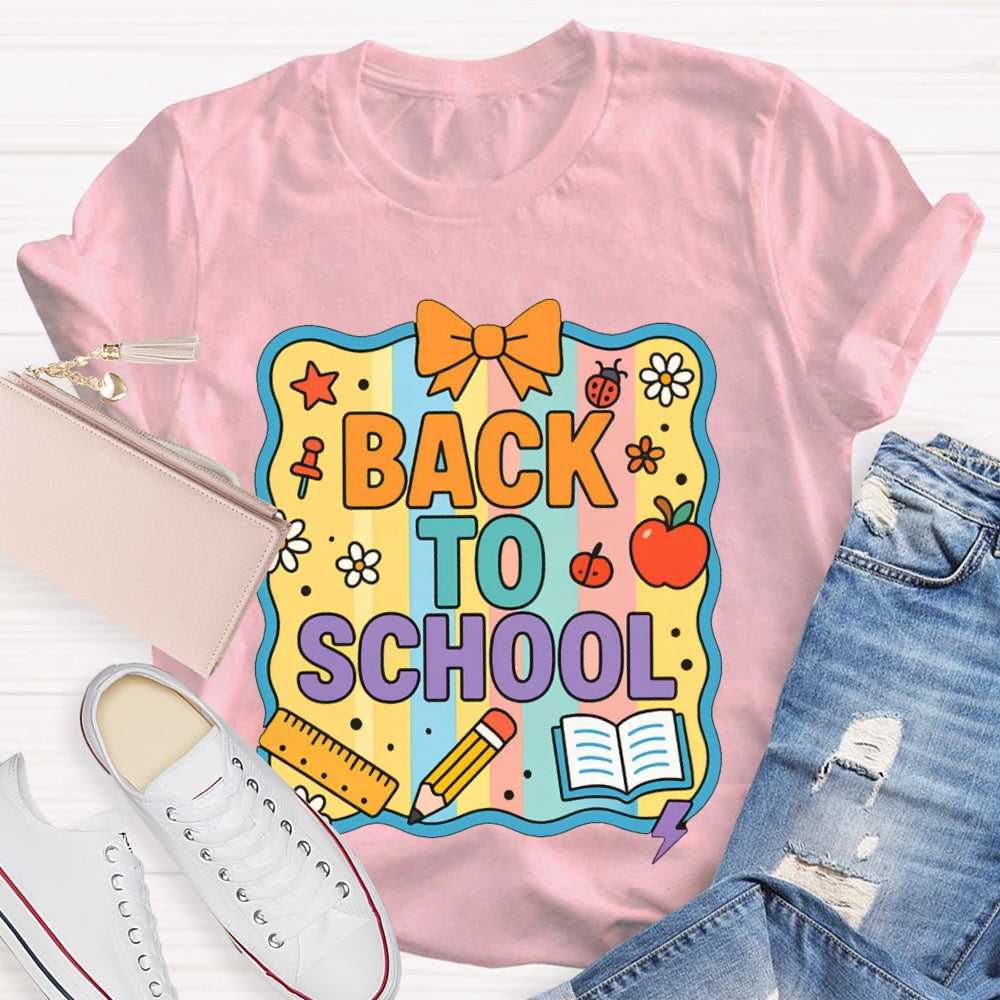 Welcome Back To School Shirt Funny Printing T-shirt