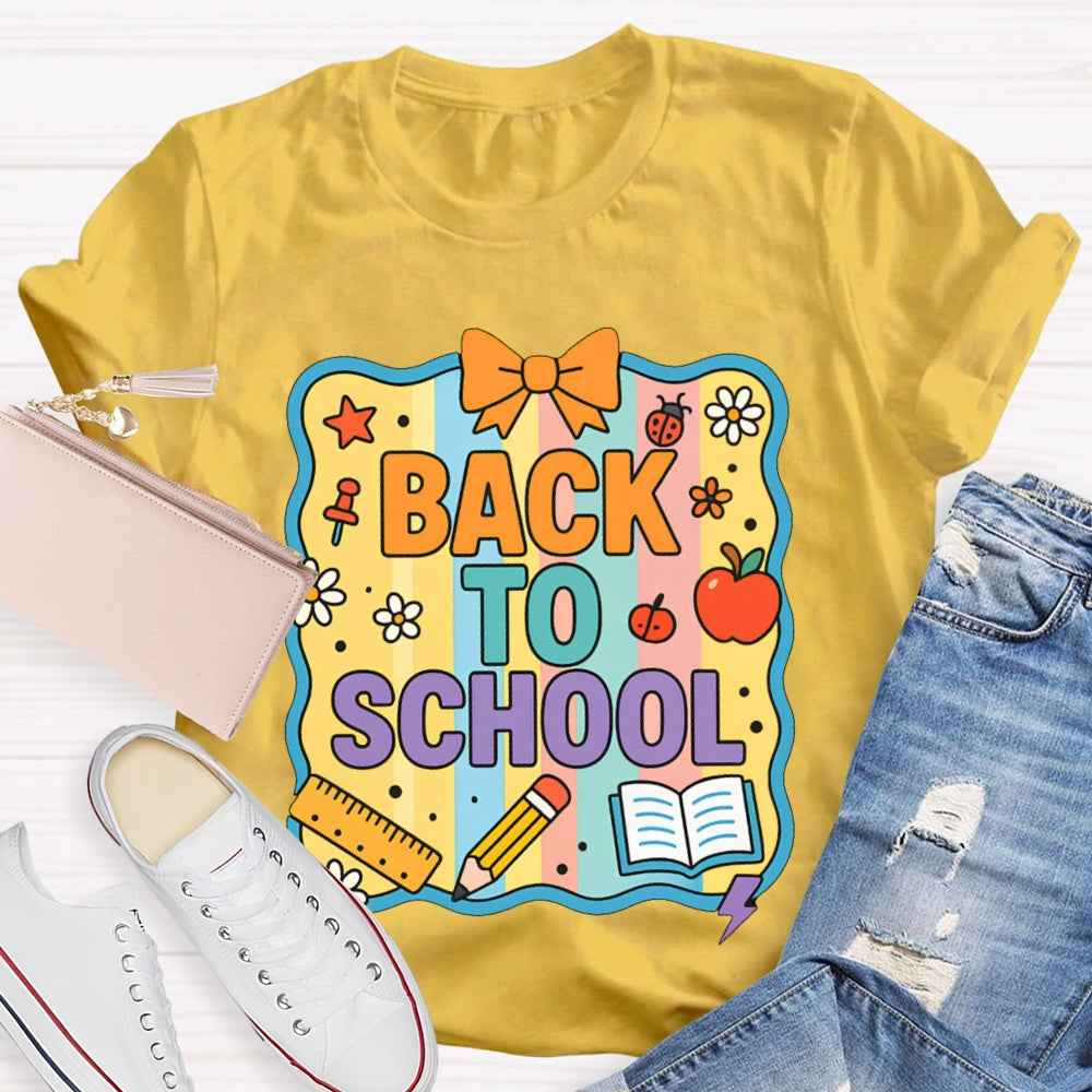 Welcome Back To School Shirt Funny Printing T-shirt