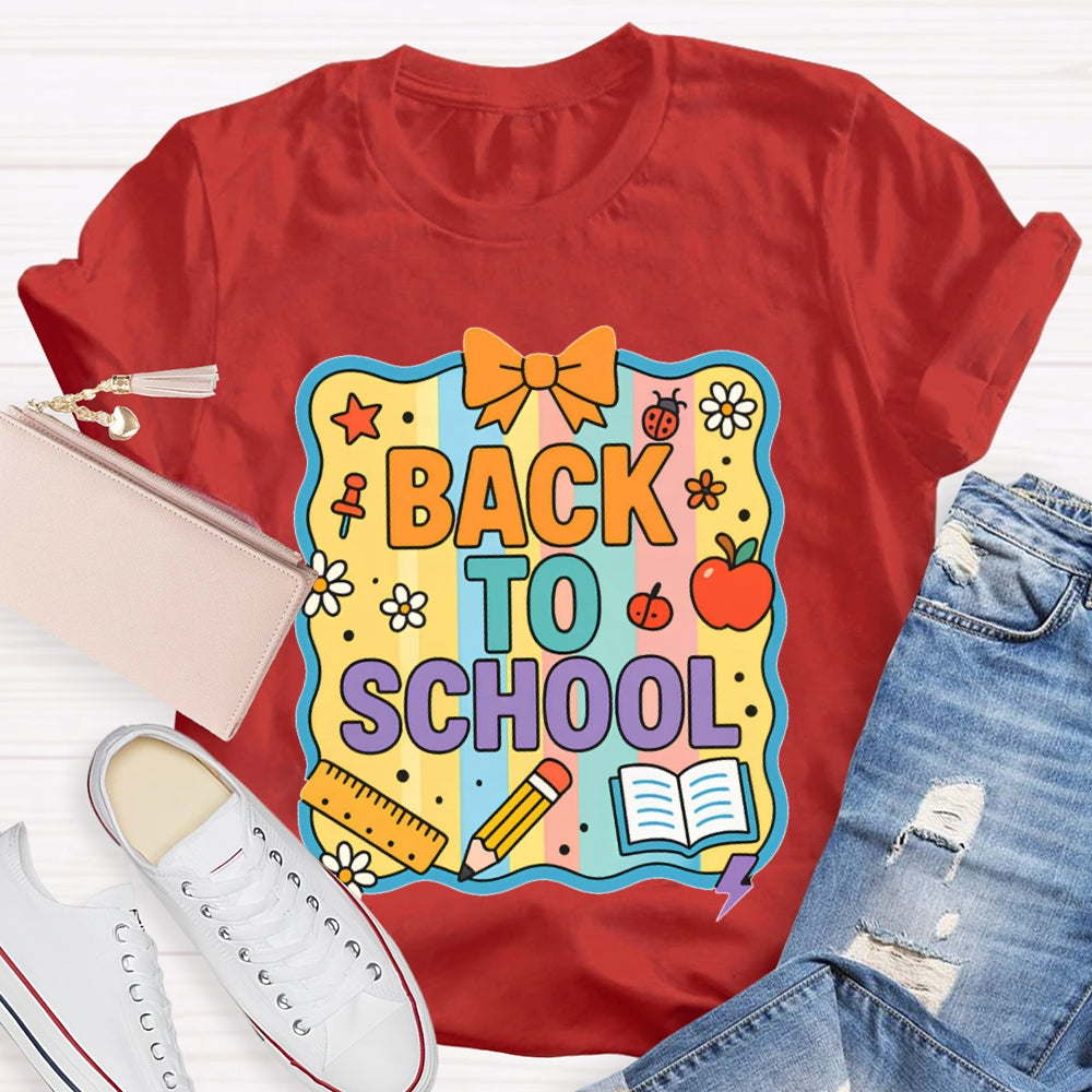 Welcome Back To School Shirt Funny Printing T-shirt