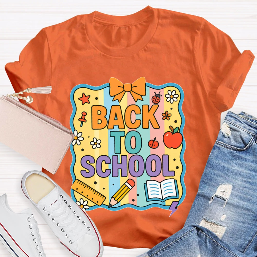 Welcome Back To School Shirt Funny Printing T-shirt