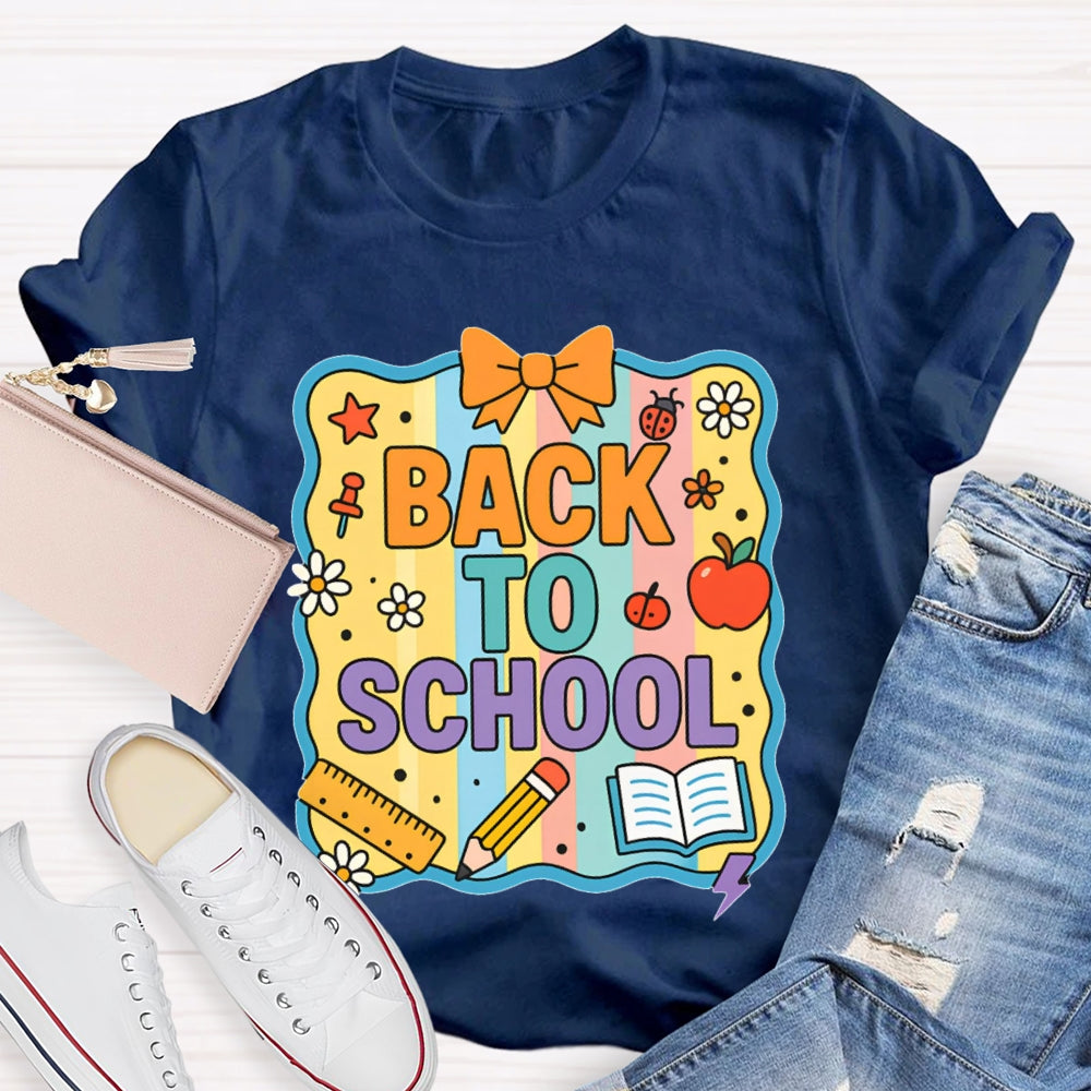 Welcome Back To School Shirt Funny Printing T-shirt
