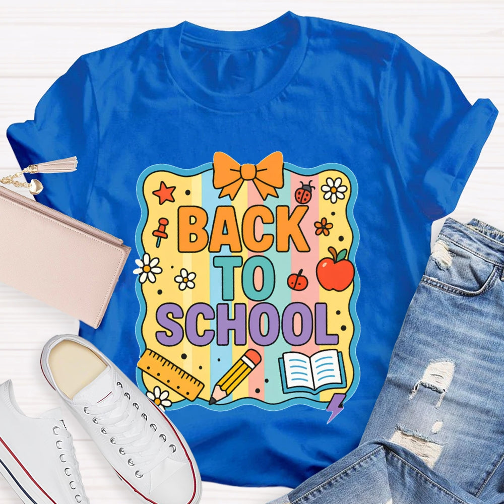 Welcome Back To School Shirt Funny Printing T-shirt