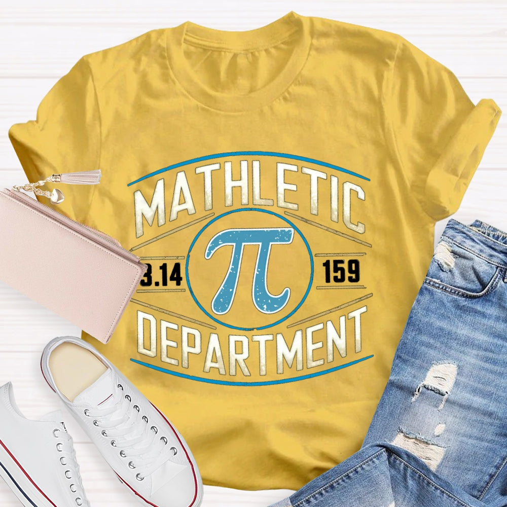Mathletic Department Funny T-shirt