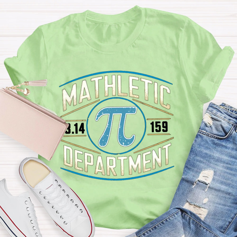 Mathletic Department Funny T-shirt