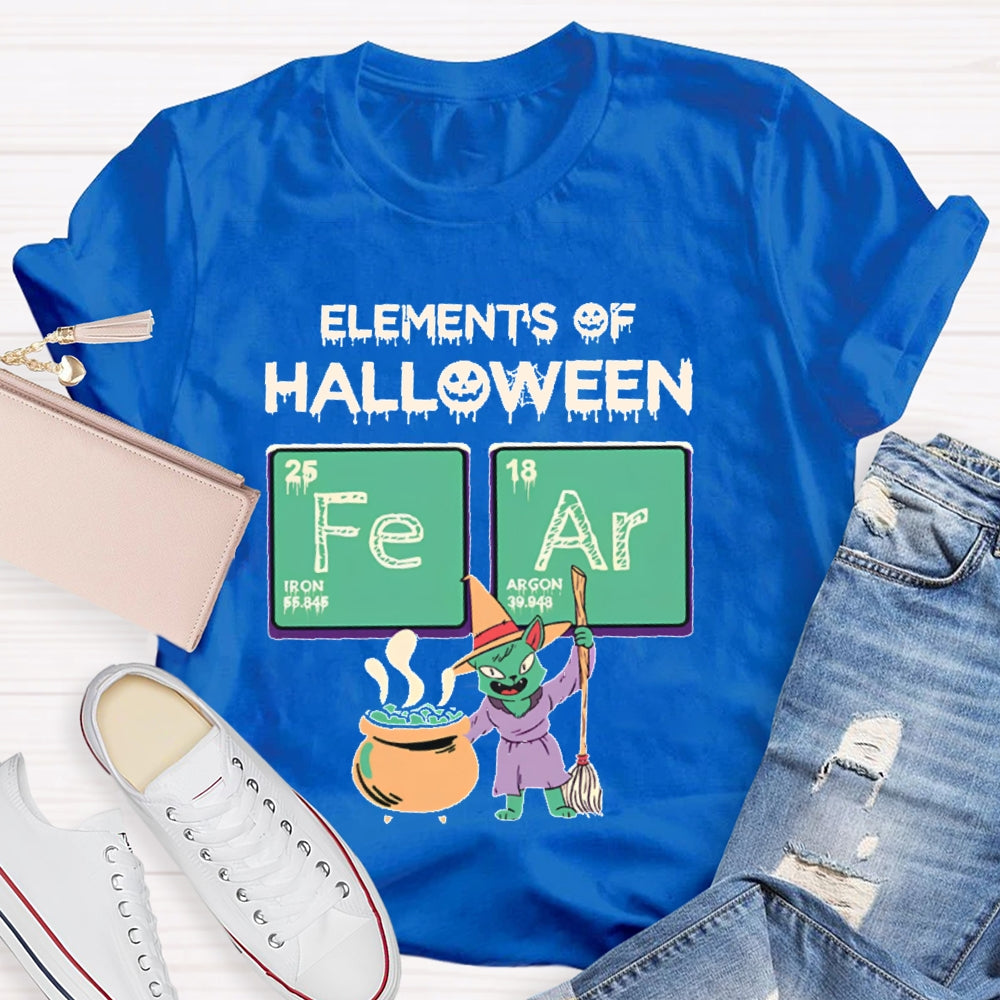 Elements Of Halloween Science Funny T-shirt