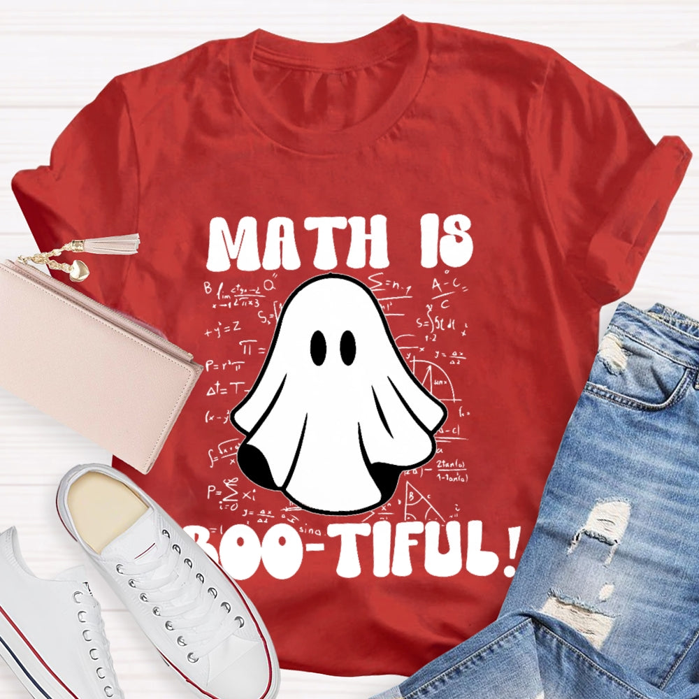 Math Is Bootiful Teacher T-shirt