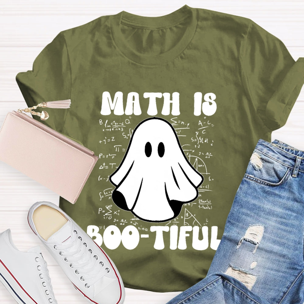 Math Is Bootiful Teacher T-shirt