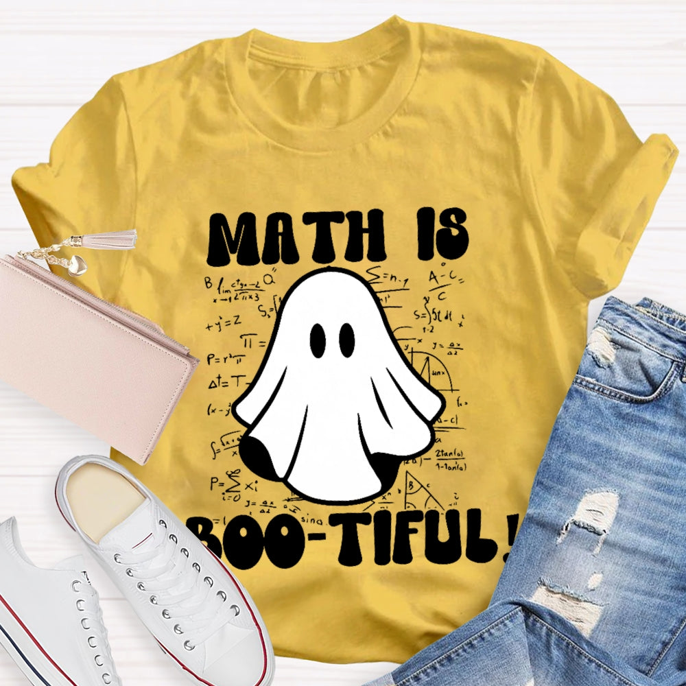 Math Is Bootiful Teacher T-shirt