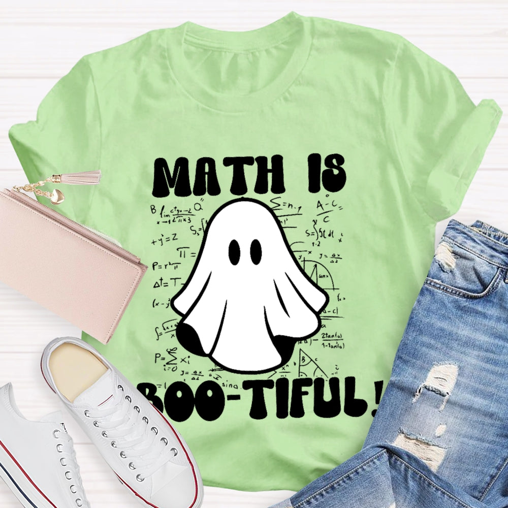 Math Is Bootiful Teacher T-shirt