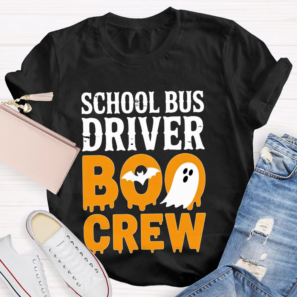 School Bus Driver Boo Crew T-shirt