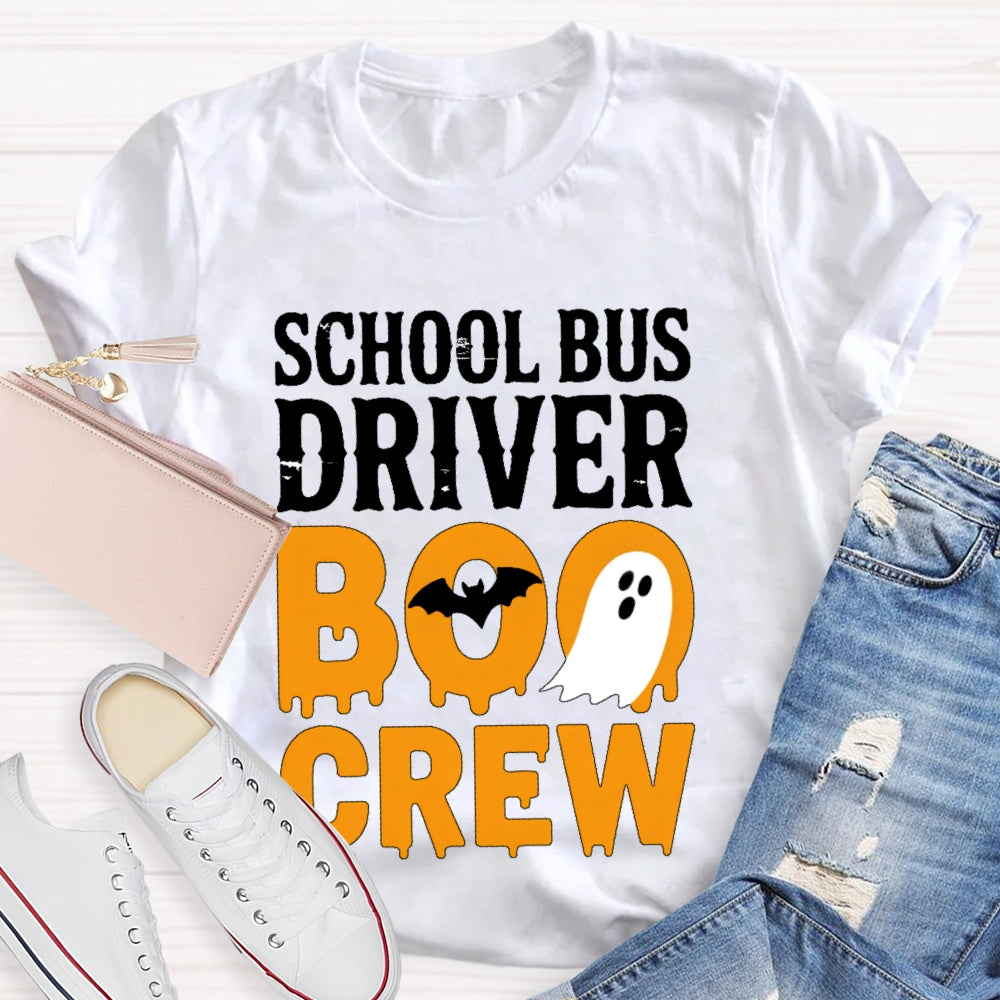 School Bus Driver Boo Crew T-shirt