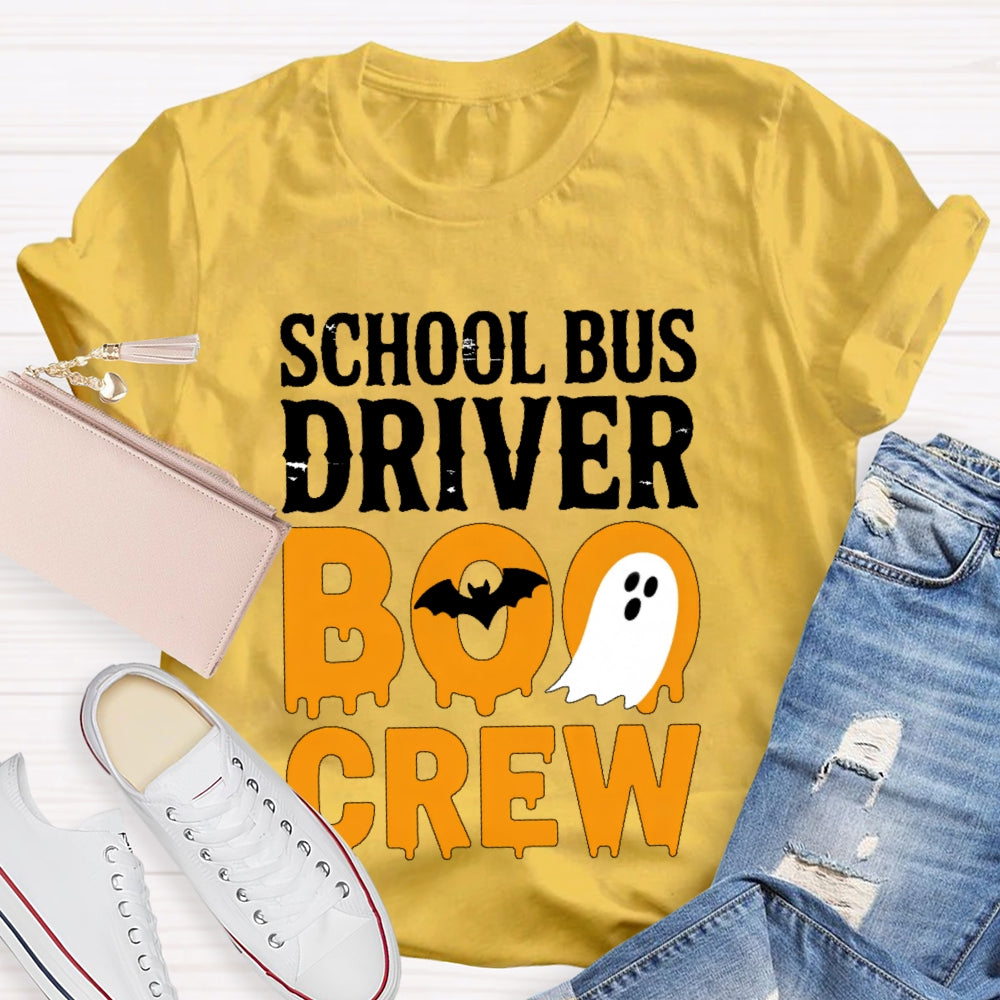 School Bus Driver Boo Crew T-shirt