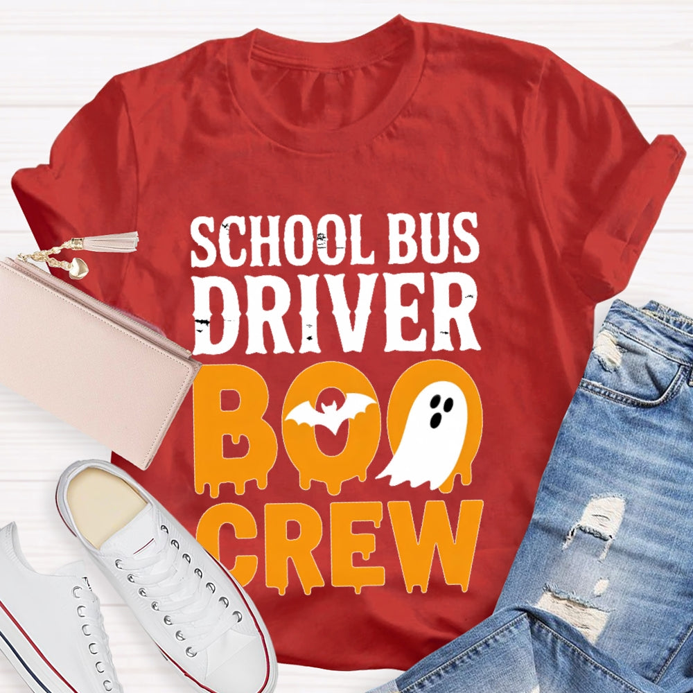 School Bus Driver Boo Crew T-shirt
