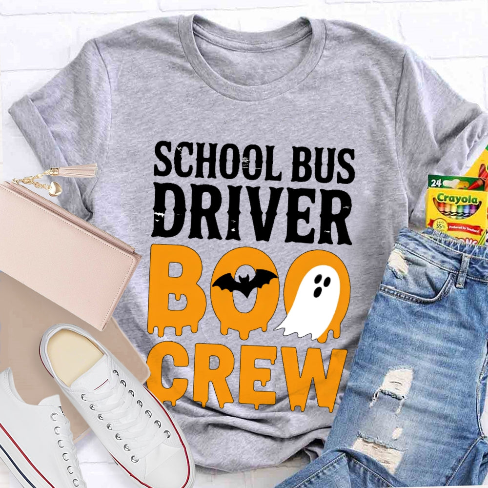 School Bus Driver Boo Crew T-shirt